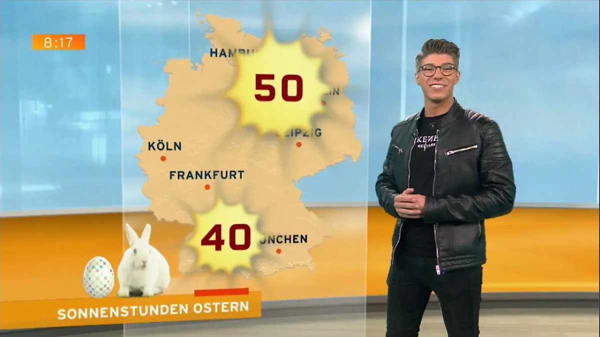 DSDS-Davin als Wetterfrosch Live bei "Guten Morgen Deutschland"