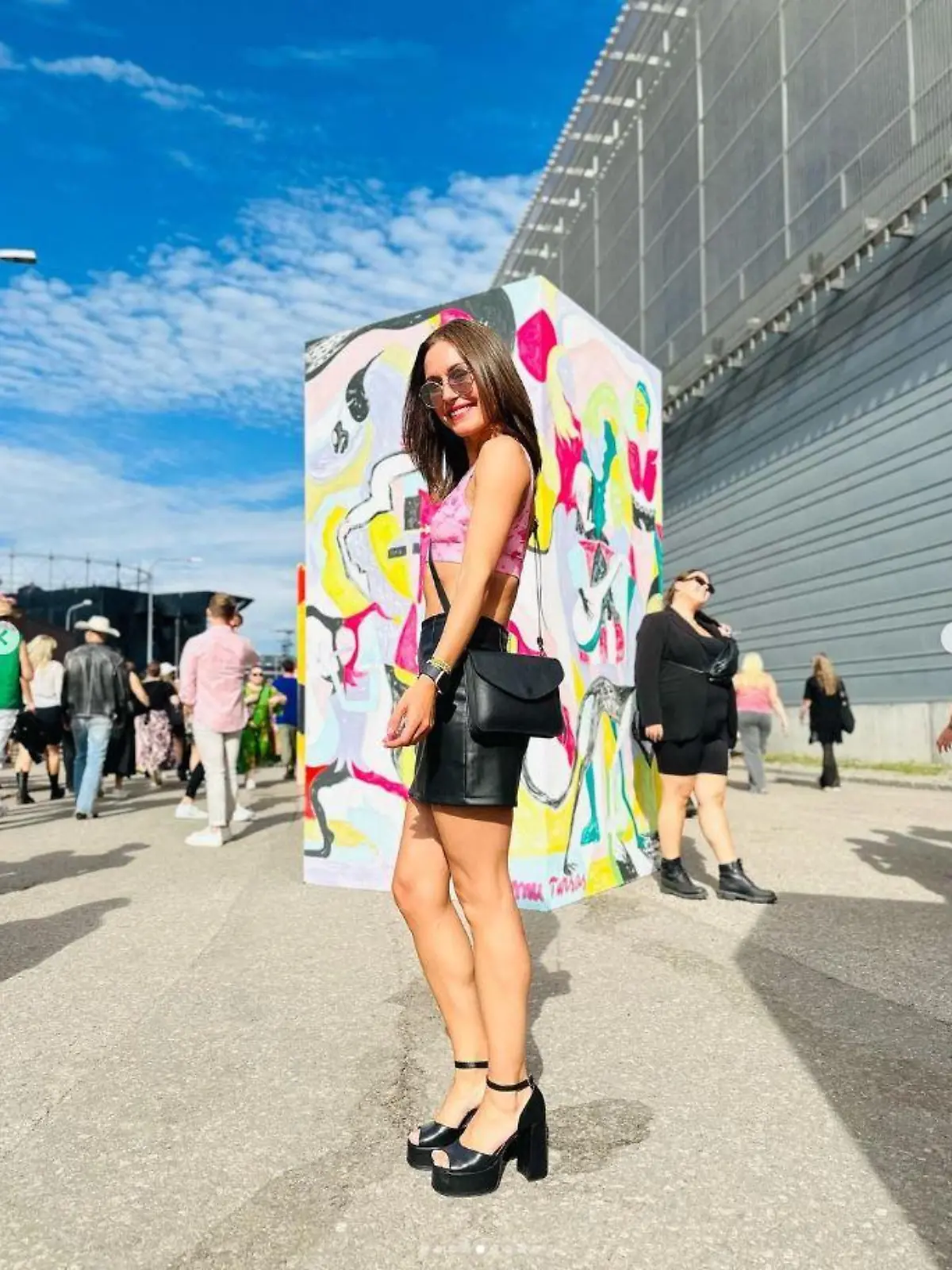 Die Ex-Ministerpräsidentin postet dieses Bild von ihrem Festivalbesuch bei Instagram