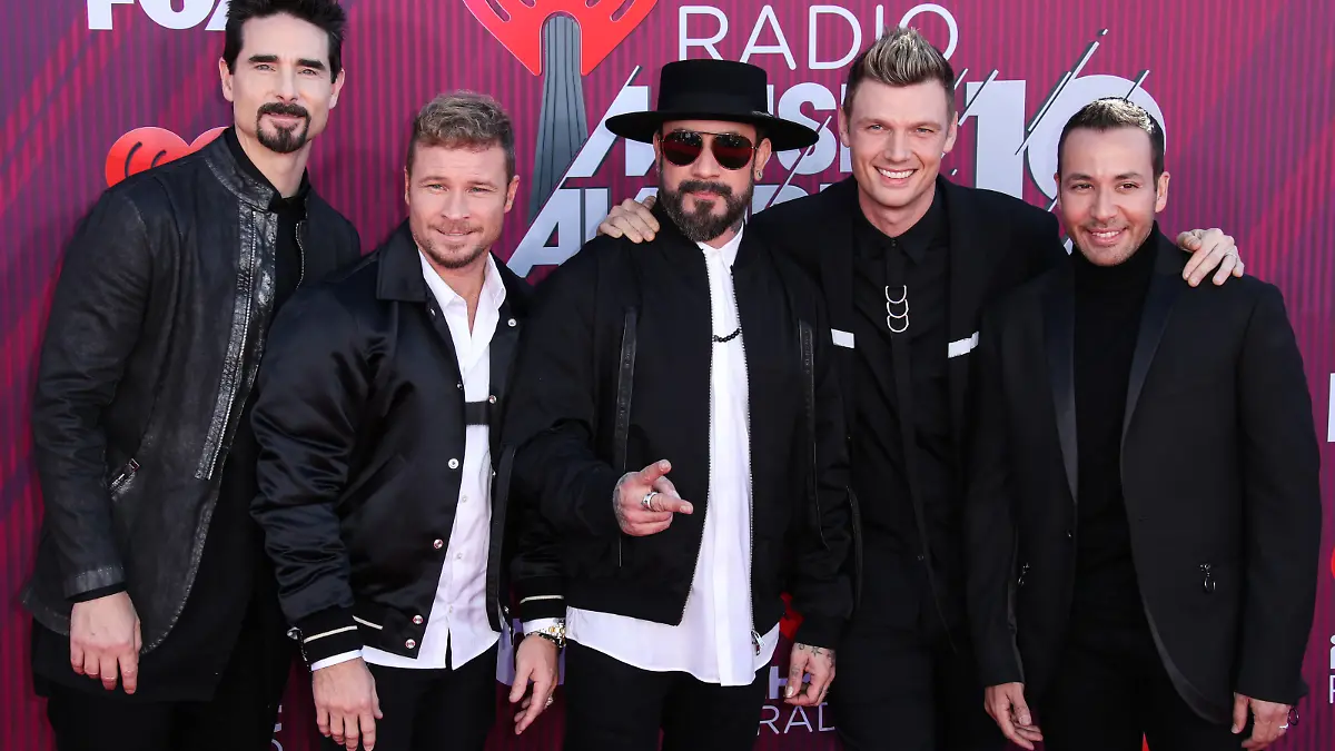 LOS ANGELES, CA, USA - MARCH 14: Singer Bebe Rexha arrives at the 2019 iHeartRadio Music Awards held at Microsoft Theater at L.A. Live on March 14, 2019 in Los Angeles, California, United States. (Photo by Xavier Collin/Image Press Agency)

Pictured: Bebe Rexha,AJ McLean,Kevin Richardson,Nick Carter,Howie Dorough,Brian Littrell,Backstreet Boys
Ref: SPL5072586 140319 NON-EXCLUSIVE
Picture by: Xavier Collin/Image Press Agency/Splash News / SplashNews.com

Splash News and Pictures
Los Angeles: 310-821-2666
New York: 212-619-2666
London: 0207 644 7656
Milan: 02 4399 8577
photodesk@splashnews.com

World Rights, 
