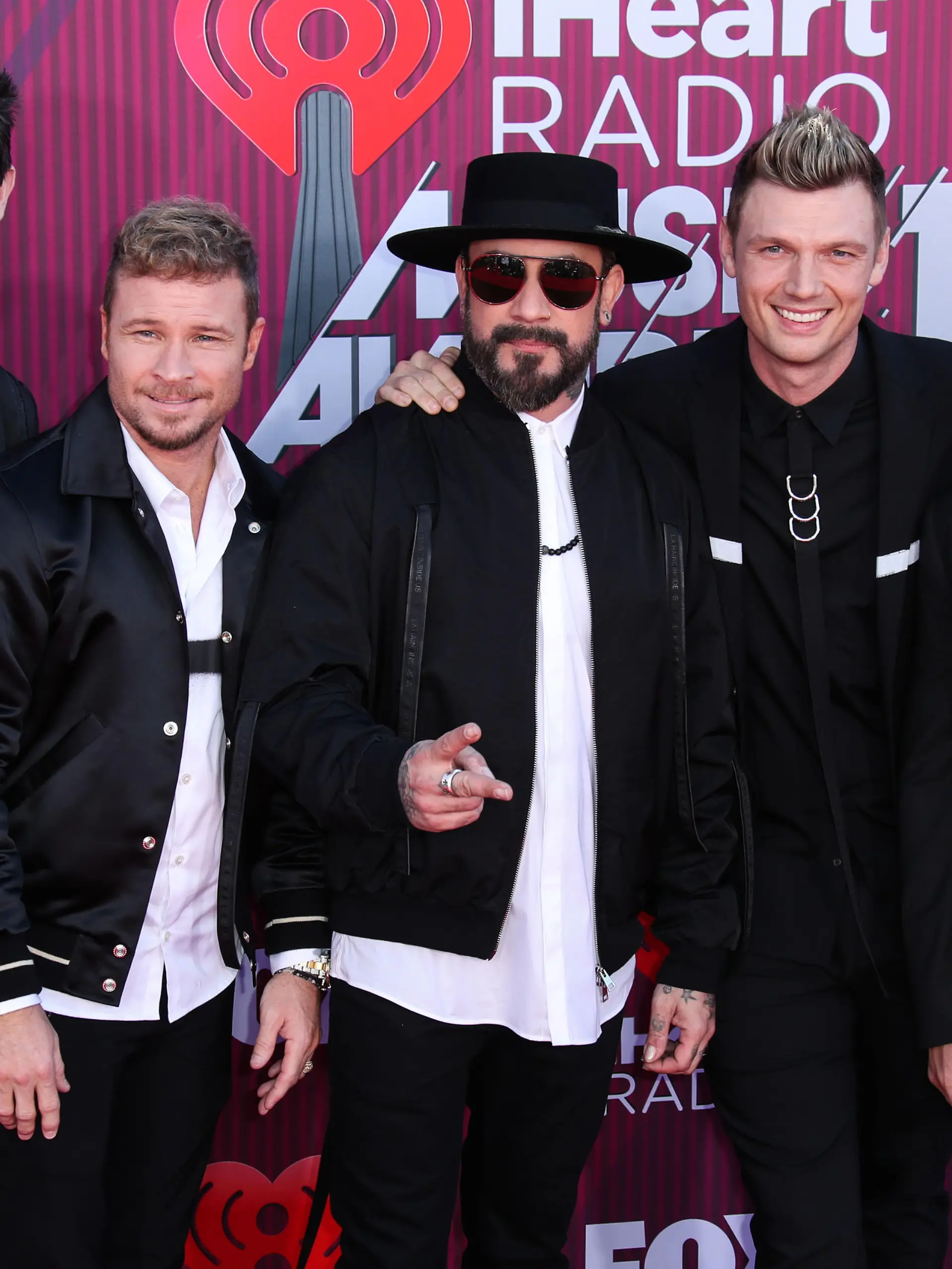 LOS ANGELES, CA, USA - MARCH 14: Singer Bebe Rexha arrives at the 2019 iHeartRadio Music Awards held at Microsoft Theater at L.A. Live on March 14, 2019 in Los Angeles, California, United States. (Photo by Xavier Collin/Image Press Agency)

Pictured: Bebe Rexha,AJ McLean,Kevin Richardson,Nick Carter,Howie Dorough,Brian Littrell,Backstreet Boys
Ref: SPL5072586 140319 NON-EXCLUSIVE
Picture by: Xavier Collin/Image Press Agency/Splash News / SplashNews.com

Splash News and Pictures
Los Angeles: 310-821-2666
New York: 212-619-2666
London: 0207 644 7656
Milan: 02 4399 8577
photodesk@splashnews.com

World Rights, 
