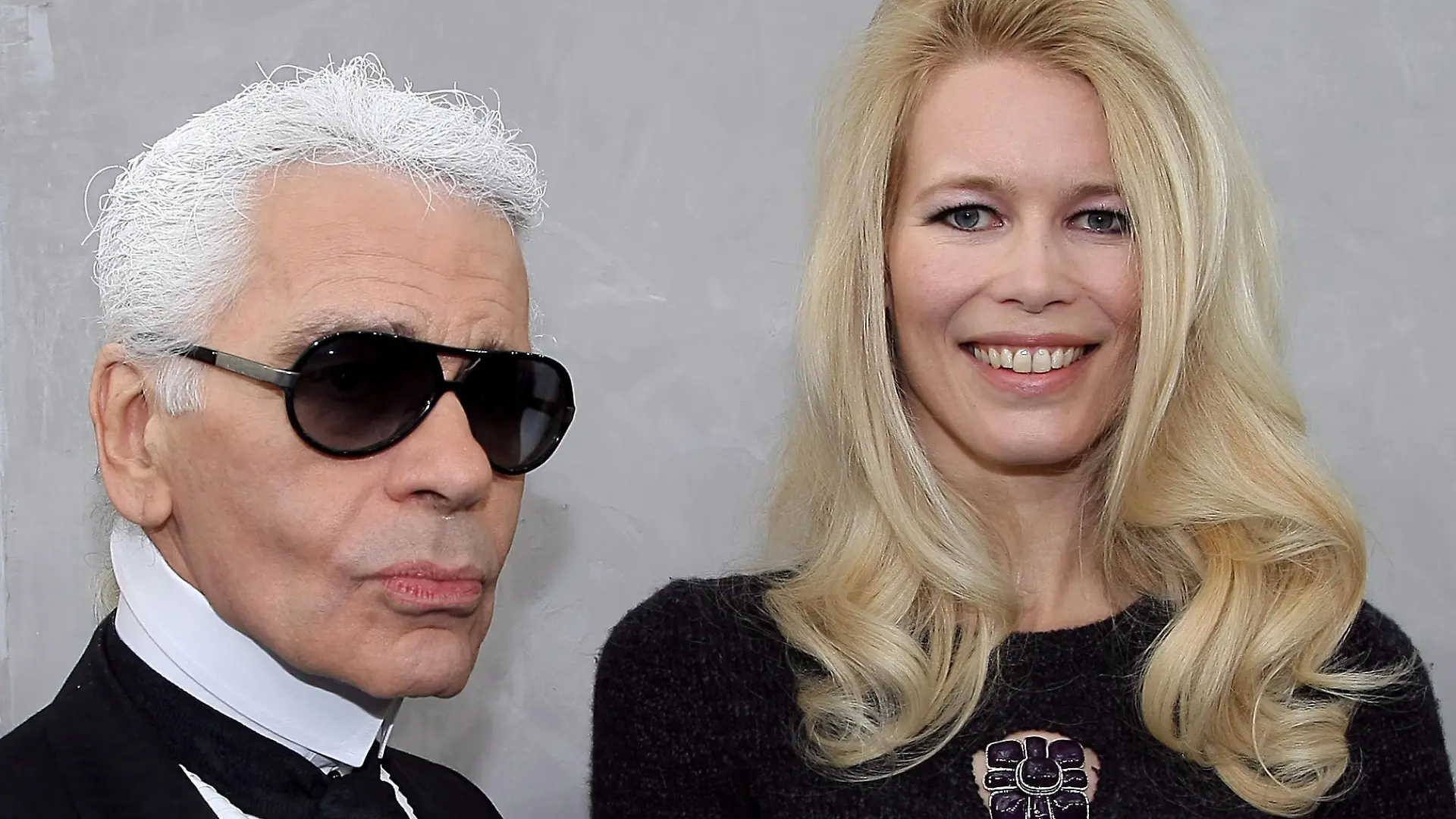Karl Lagerfeld und Claudia Schiffer