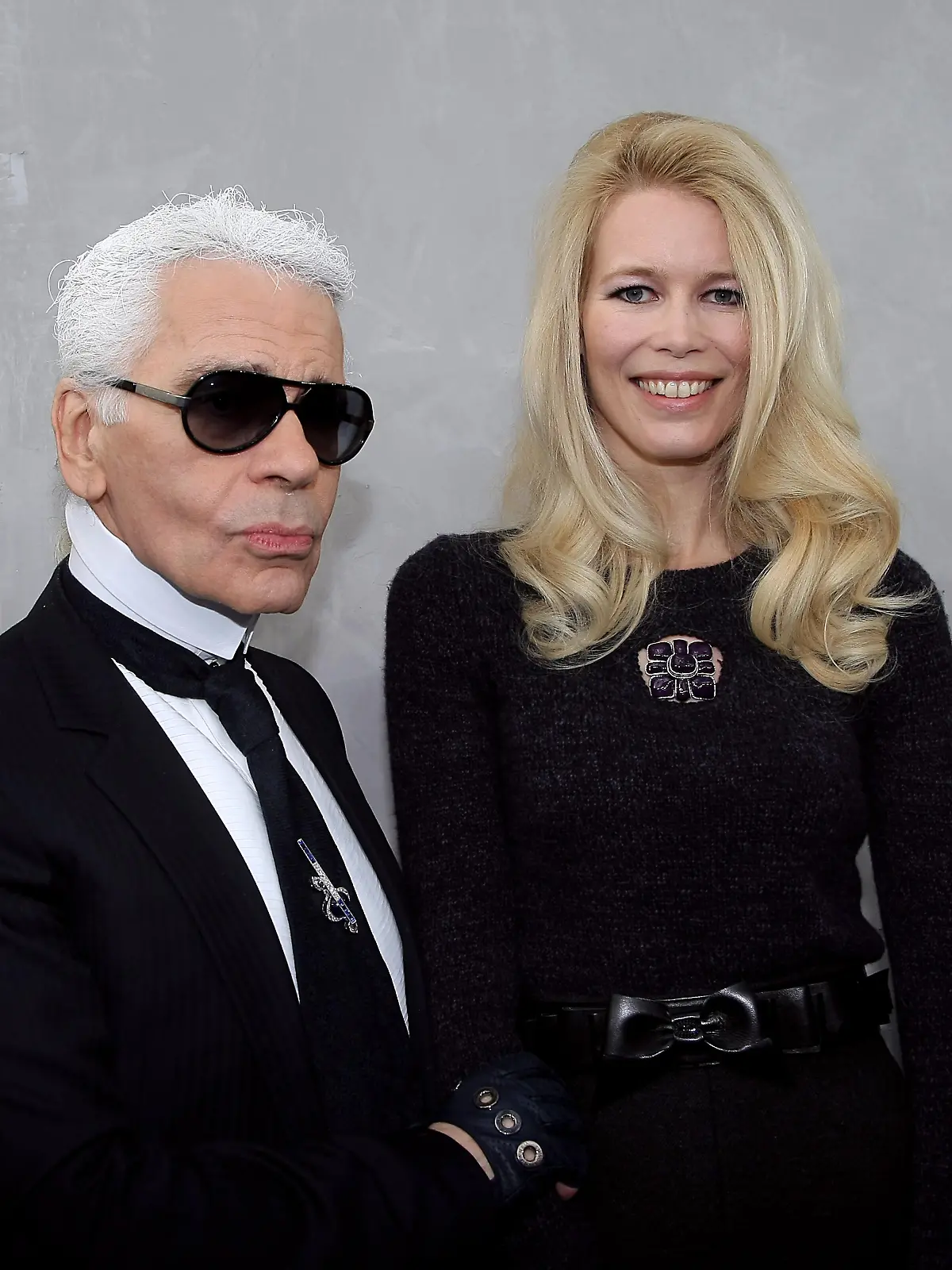 Karl Lagerfeld und Claudia Schiffer
