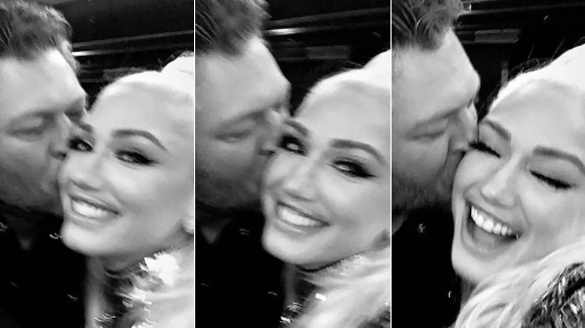 Zuckersüß: Gwen und ihr Freund Blake Shelton.
