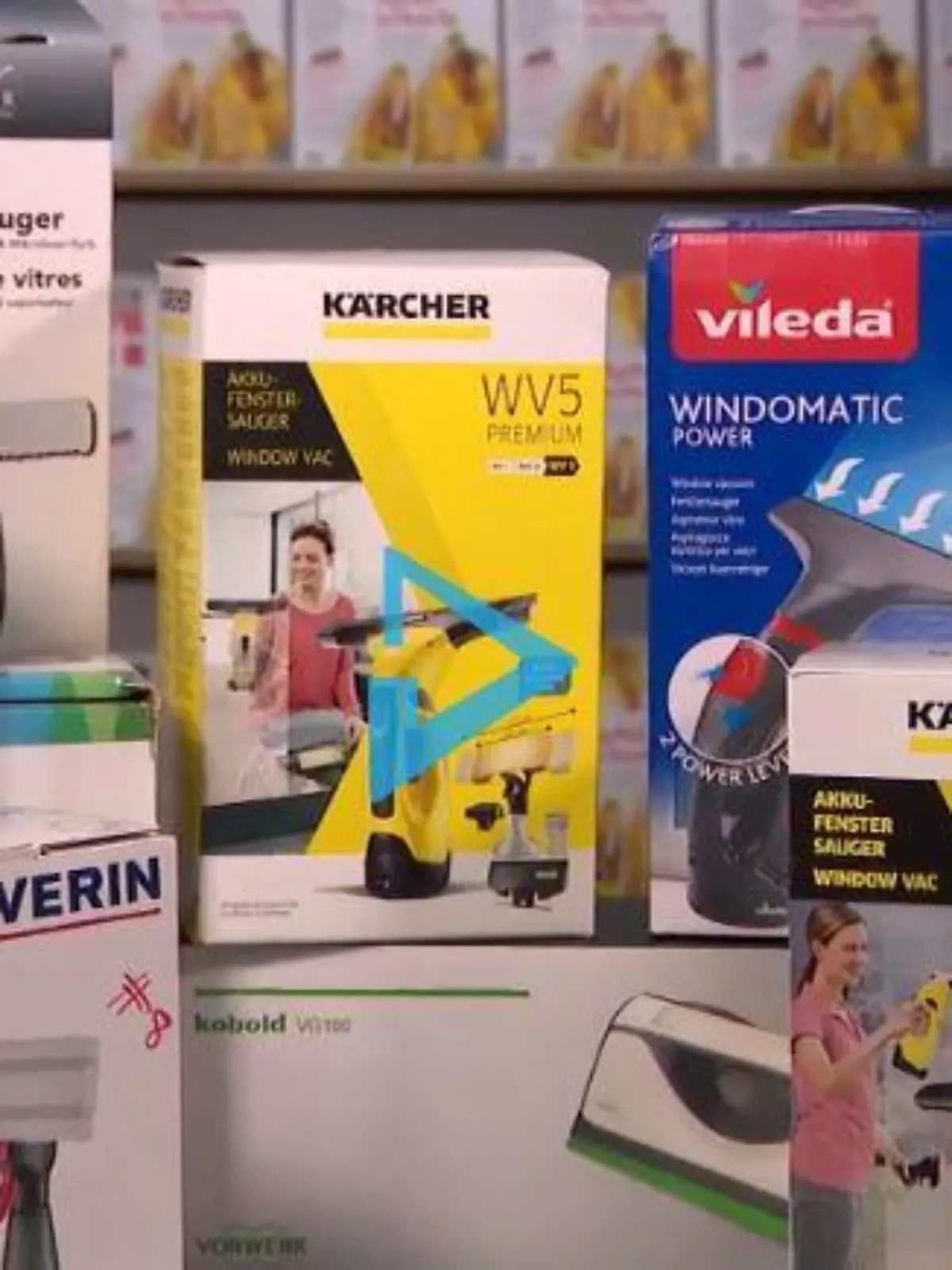 Fenstersauger von verschiedenen Herstellern