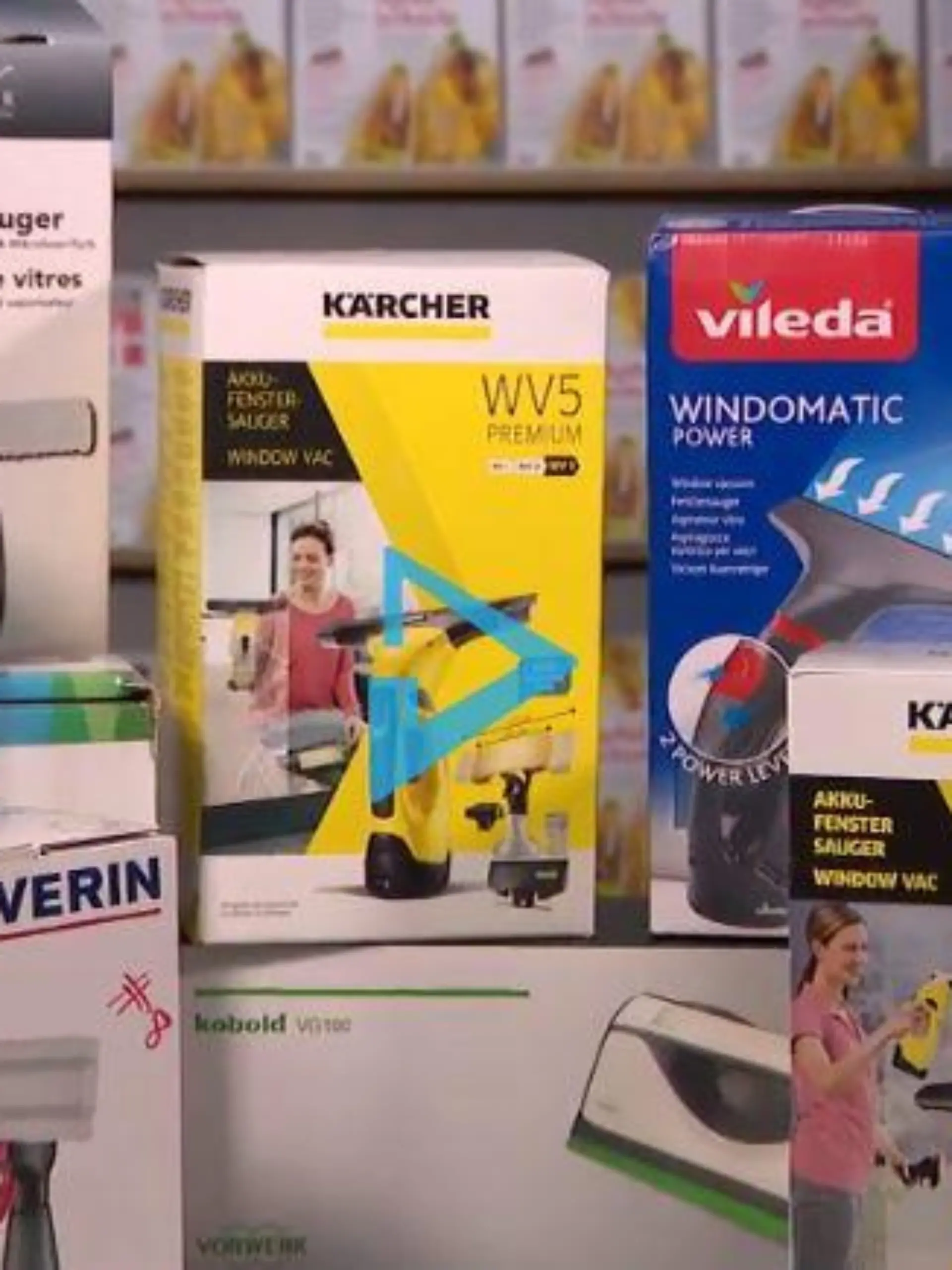 Fenstersauger von verschiedenen Herstellern