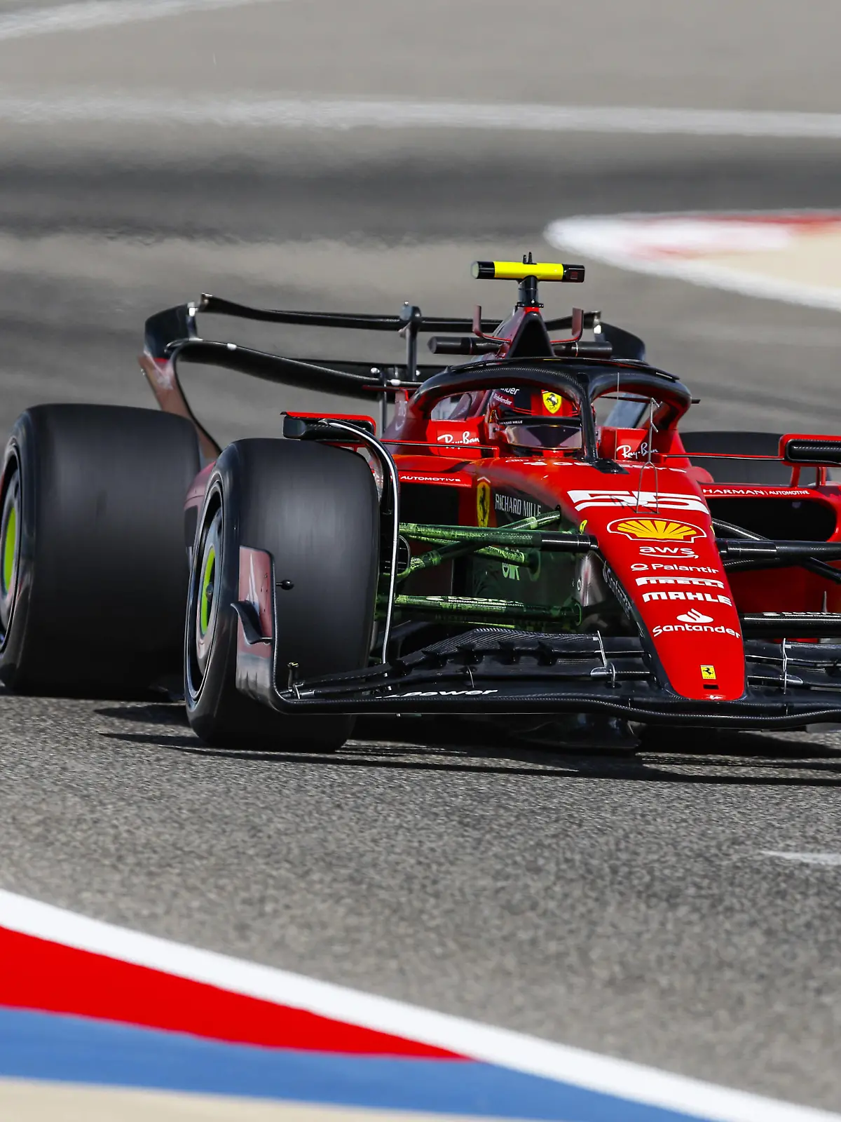 55 SAINZ Carlos spa, Scuderia Ferrari SF-23, action during the Formula 1 Armco pre-season testing 2023 of the 2023 FIA Formula One World Championship, WM, Weltmeisterschaft from February 23 to 25, 2023 on the Bahrain International Circuit, in Sakhir, Bahrain - F1 - PRE-SEASON TESTING 2023 - BAHRAIN DPPI/Panoramic PUBLICATIONxNOTxINxFRAxITAxBEL _R3_4019