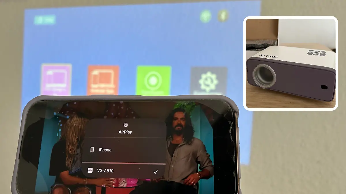 Mein Handy ist mit dem Beamer verbunden, aber nichts kommt an.