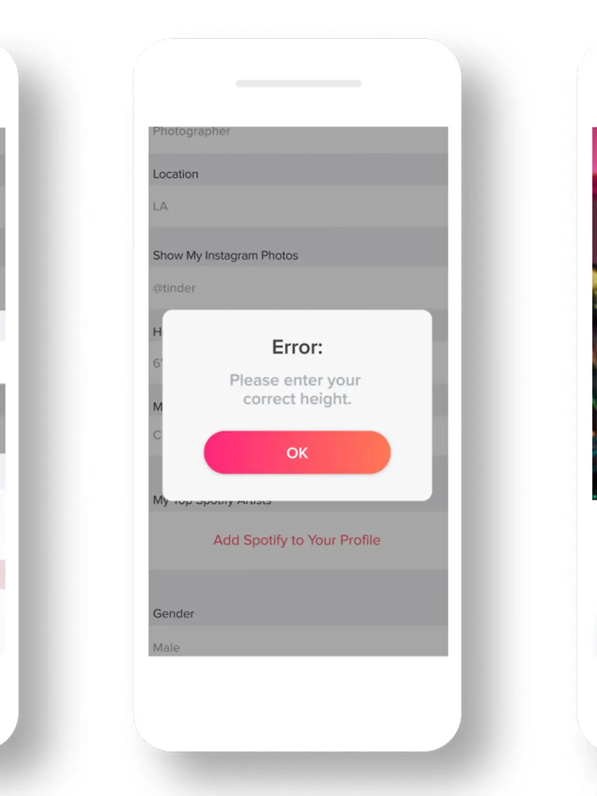 Screenshot der neuen Tinder-Funktion