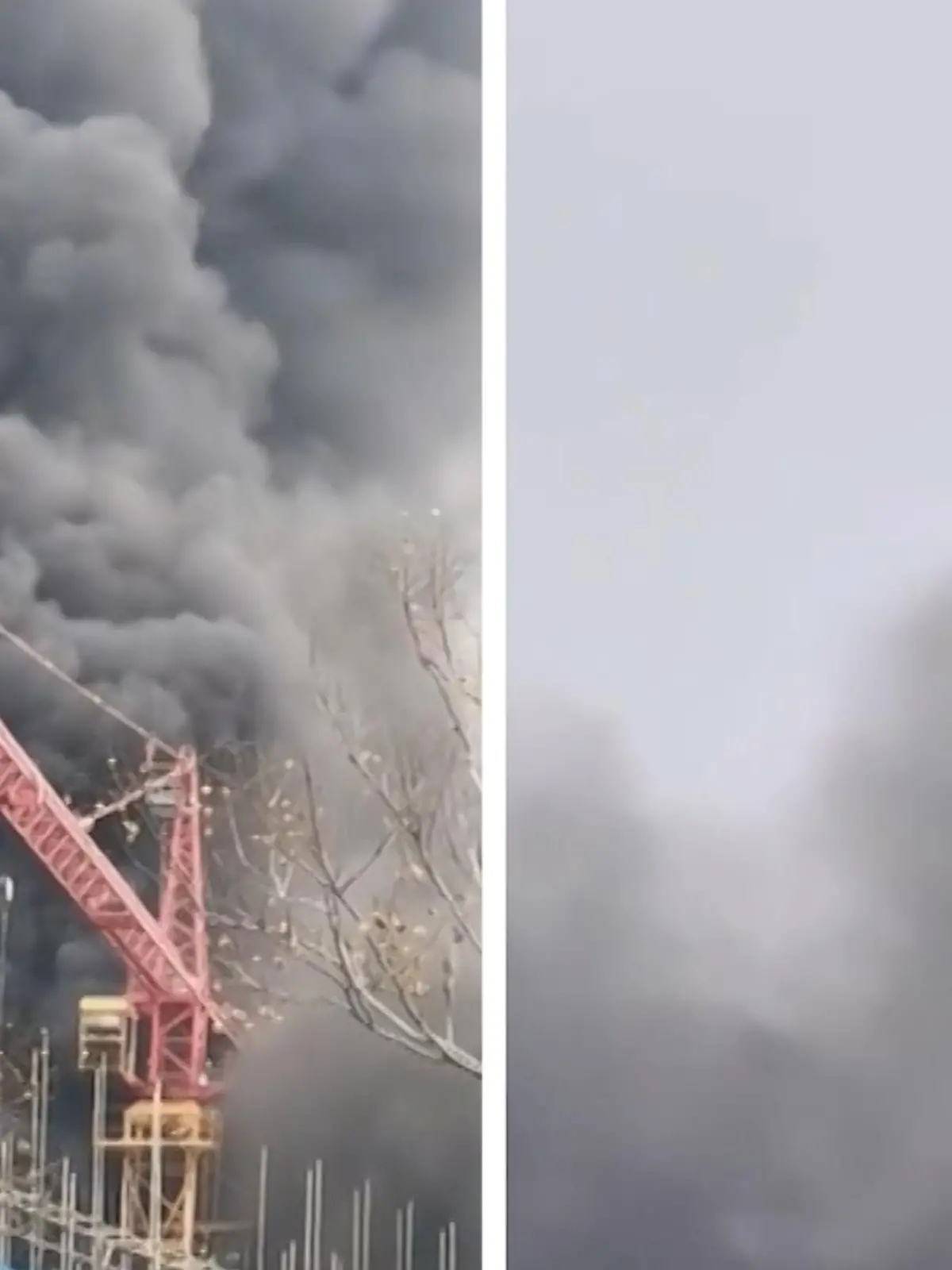 Ein Bauarbeiter aus China ist auf seinem Kran gefangen, denn unter ihm wütet ein Feuer. Einem anderen Kranfahrer kommt eine schlaue Idee in letzter Sekunde: Mit seinem Ausleger schwingt er in Richtung seines Kollegen und fährt eine Betonplatte nah an ihn heran – auf die der Arbeiter dann schließlich steigt. Wir zeigen die dramatische Rettung im Video.