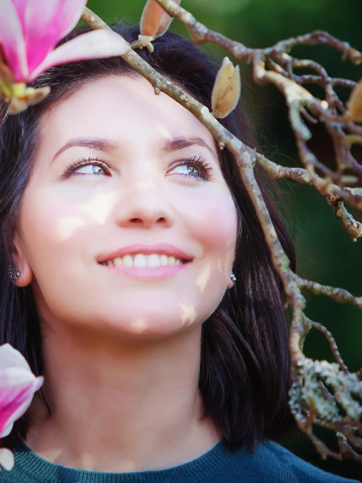 Frau im Frühling