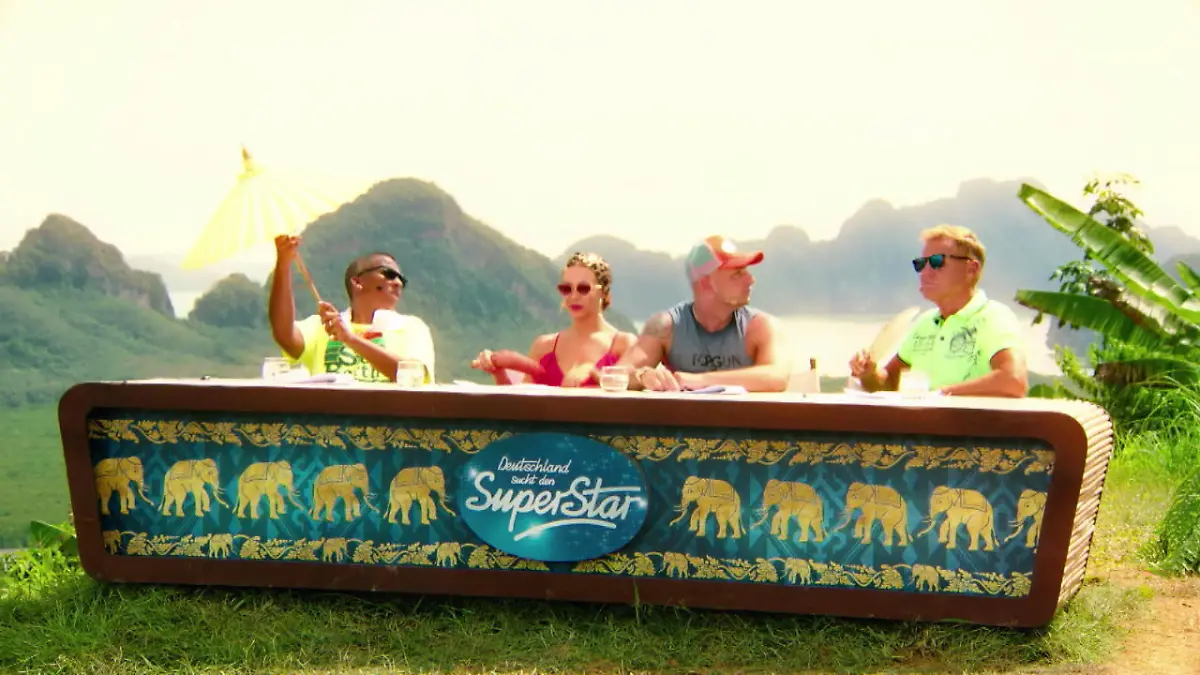 Pietro hat einen Sonnenbrand Der DSDS-Recall in Thailand