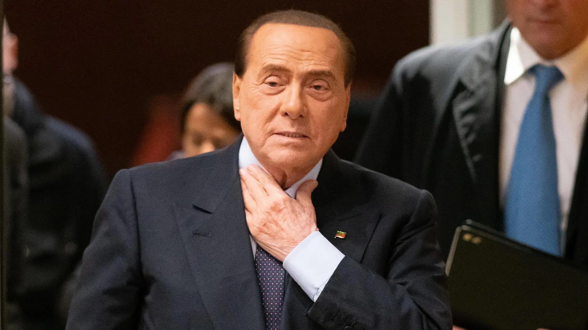 foto IPP/paolo gargini roma 20-02-2019 trasmissione tv otto e mezzo nella foto silvio berlusconi - forza italia PUBLICATIONxNOTxINxITAxFIN 0