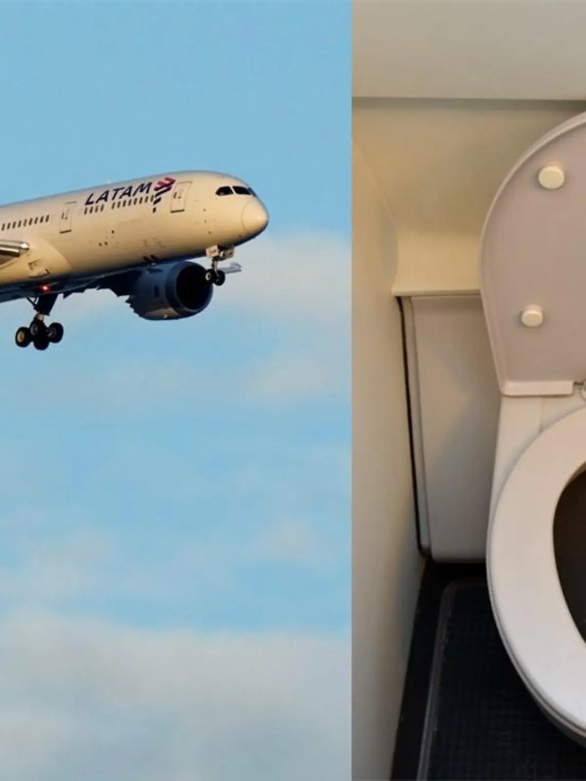Eine Boeing 787 der Fluggesellschaft Latam im Landeanflug