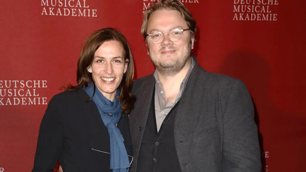 Ulrike Frank mit Ehemann Marc Schubring bei der Galaparty zum ersten Deutschen Musical Theater Preis 2014 im Quatsch Comedy Club. Berlin, 05.05.2014Ulrike Frank with Husband Marc Schubring at the  to first German Musical Theatre Prize 2014 in Nonsense Comedy Club Berlin 05 05 2014