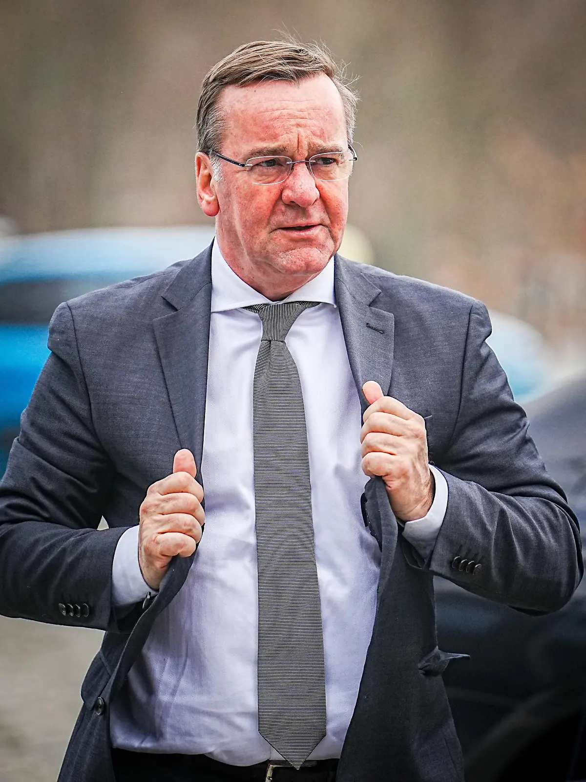 08.02.2023, Polen, Warschau: Boris Pistorius (SPD), Bundesminister der Verteidigung. Nach der ukrainischen Hauptstadt Kiew besucht Bundesverteidigungsminister Pistorius die polnische Hauptstadt. Foto: Kay Nietfeld/dpa +++ dpa-Bildfunk +++