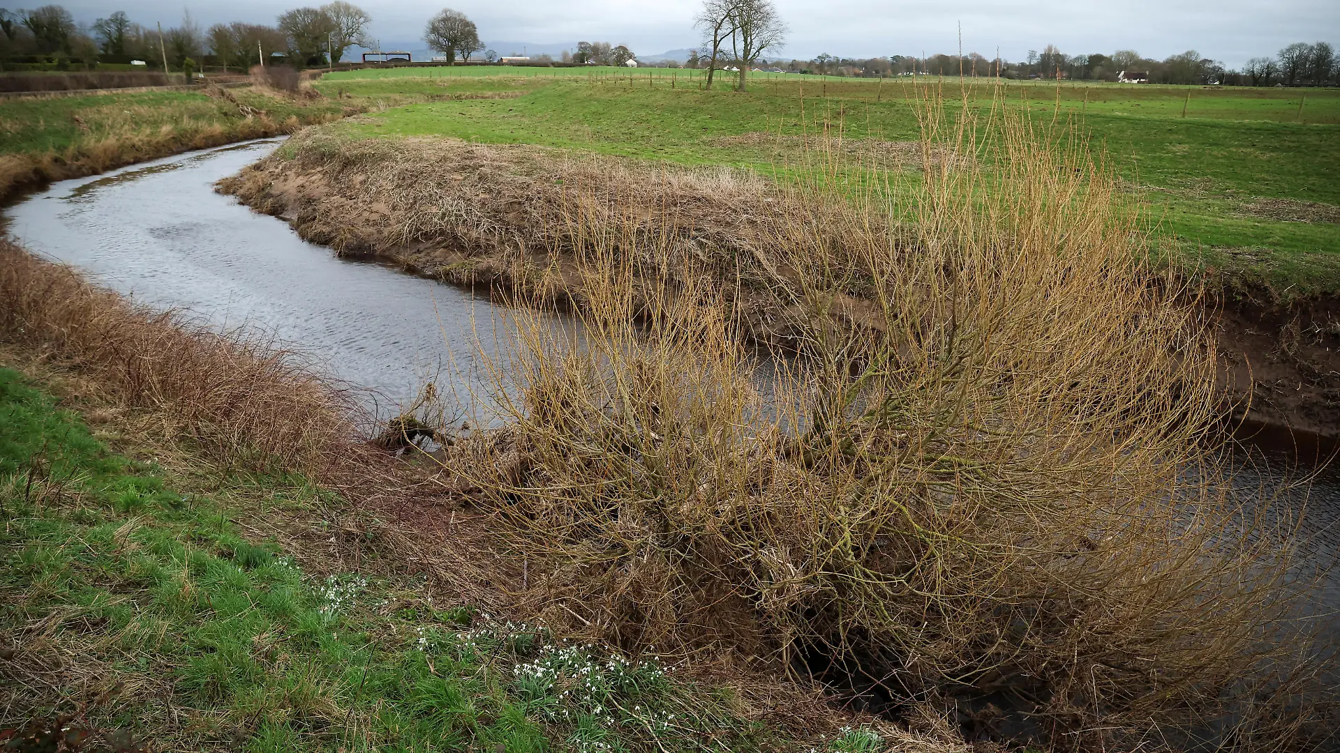 General view of the river where a body, that is suspected to be missing woman Nicola Bulley, was found in Lancashire, Britain, February 19, 2023. REUTERS/Phil Noble