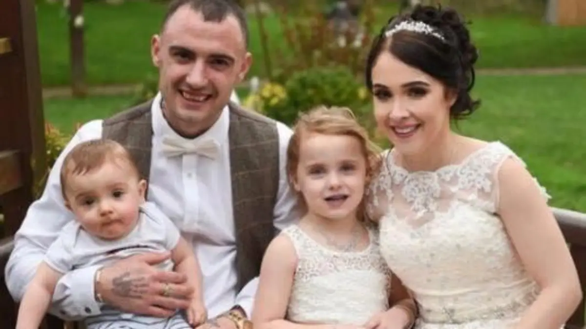 Chantelle Jackson, ihr Mann Dean, Tochter Lilly und Sohn Chase