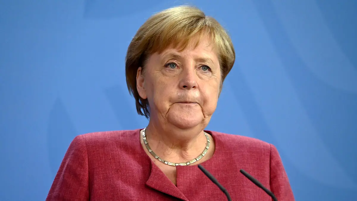  Angela Merkel bei einer Pressekonferenz nach der Sondersitzung der G7-Staaten zur Lage in Afghanistan im Bundeskanzleramt. Berlin, 24.08.2021 *** Angela Merkel at a press conference after the special meeting of the G7 countries on the situation in Afghanistan at the Federal Chancellery Berlin, 24 08 2021 Foto:xF.xKernx/xFuturexImage