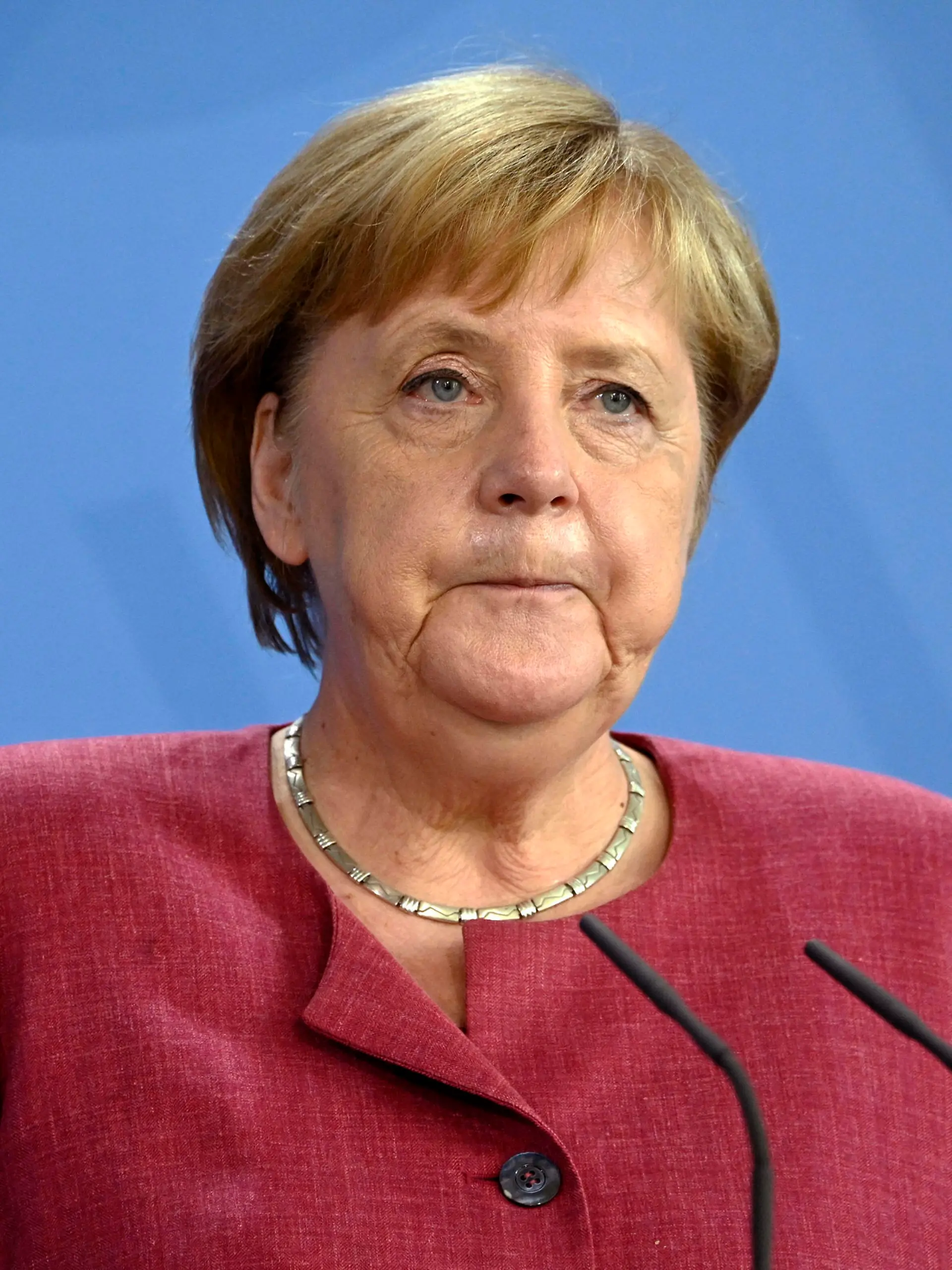  Angela Merkel bei einer Pressekonferenz nach der Sondersitzung der G7-Staaten zur Lage in Afghanistan im Bundeskanzleramt. Berlin, 24.08.2021 *** Angela Merkel at a press conference after the special meeting of the G7 countries on the situation in Afghanistan at the Federal Chancellery Berlin, 24 08 2021 Foto:xF.xKernx/xFuturexImage