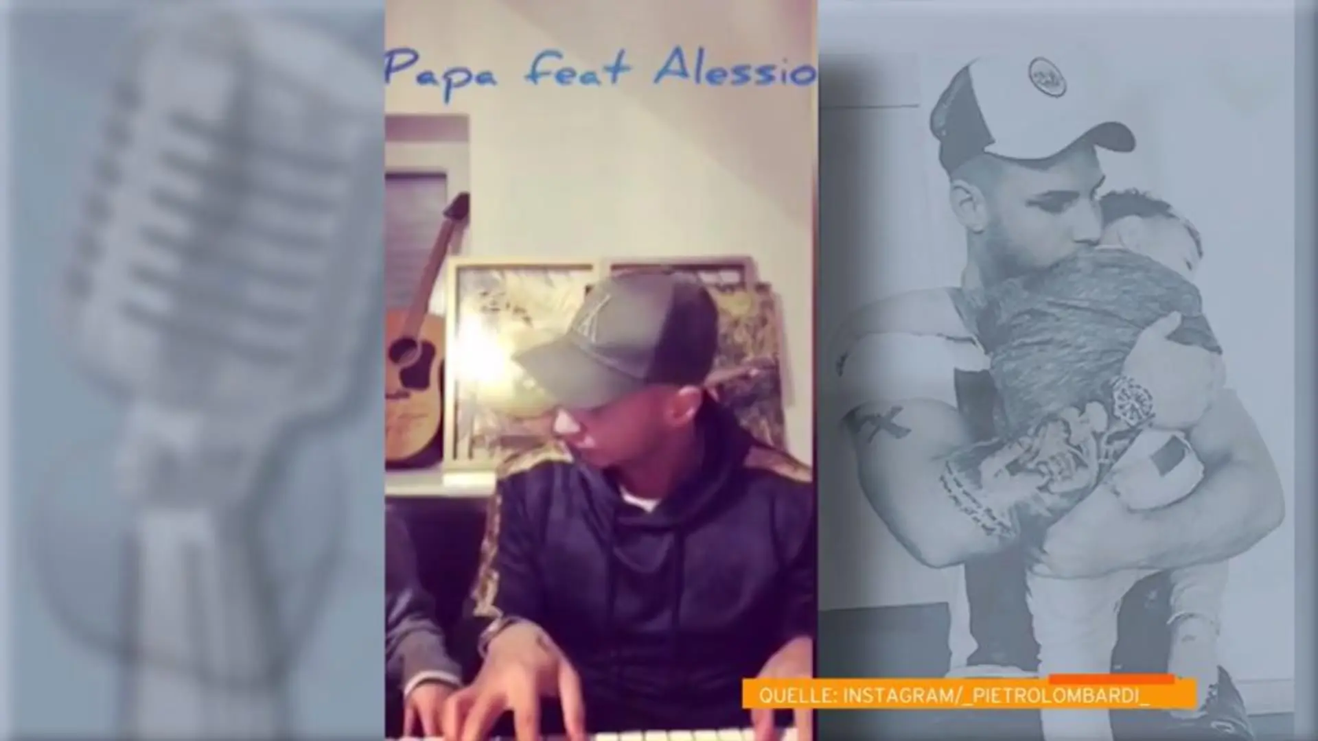 Papa Pietro und Alessio sind unzertrennlich Einfach süß!