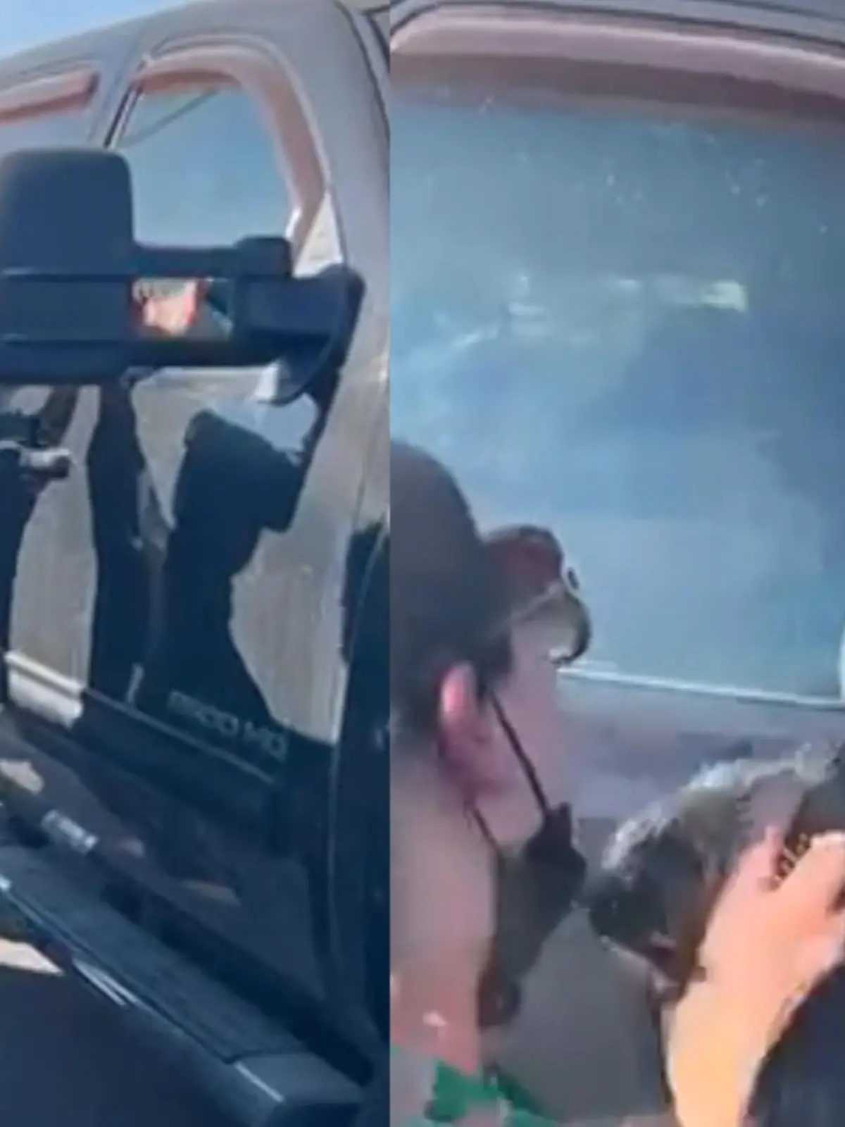 Warum diese Menschen so hektisch gegen das Fenster des Autos schlagen? Ganz einfach: Sie wurden ausgesperrt – und zwar von dem eigenen Familienhund. Während Frauchen & Co den Hund im Auto gelassen haben, hat er mit der Pfote aus Versehen Fenster und Türen verriegelt. Der einzige Weg zurück in den Wagen führt also über den Vierbeiner, der vermutlich gar nicht versteht, was Frauchen von ihm will.