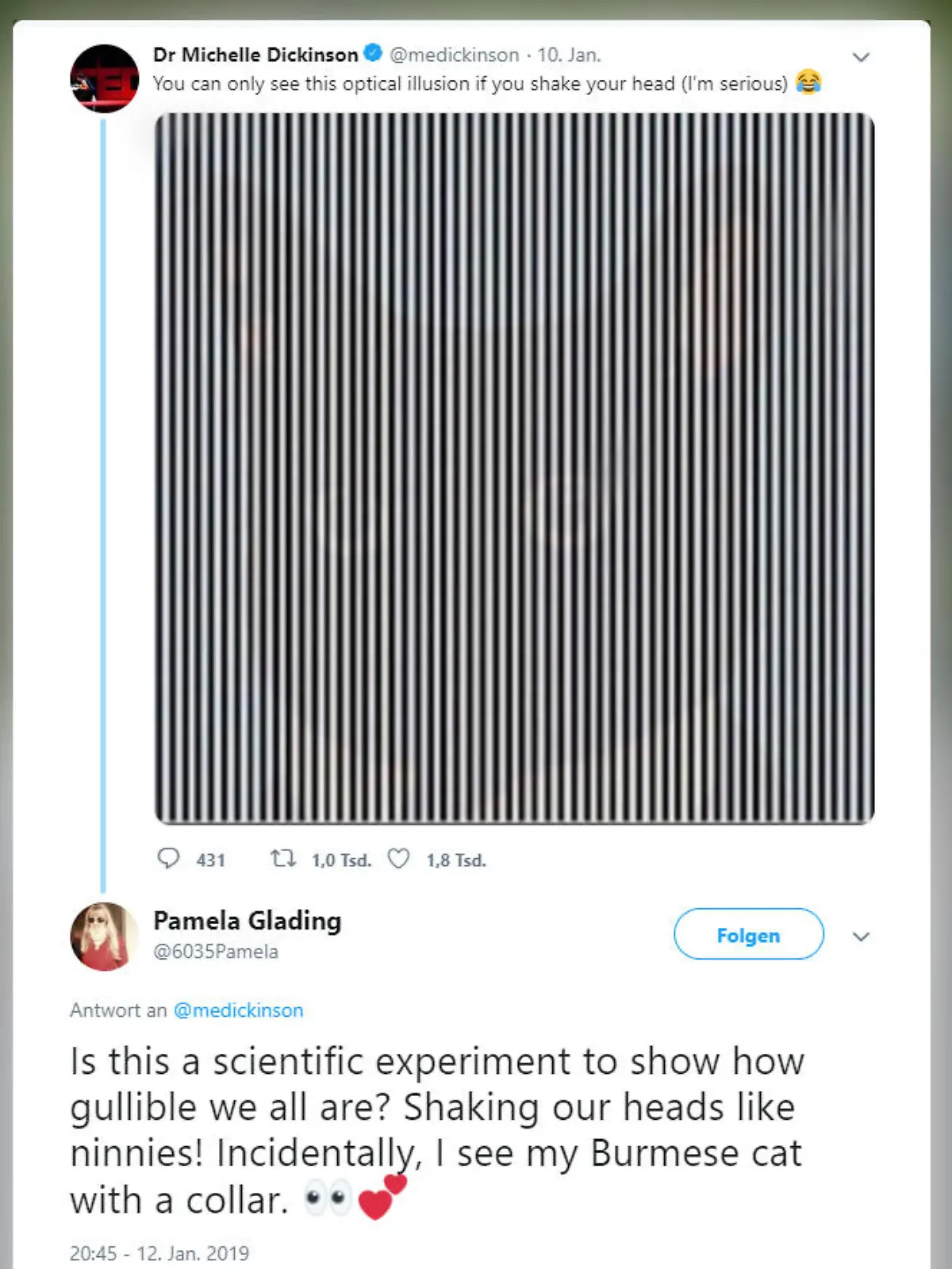 Optische Täuschung