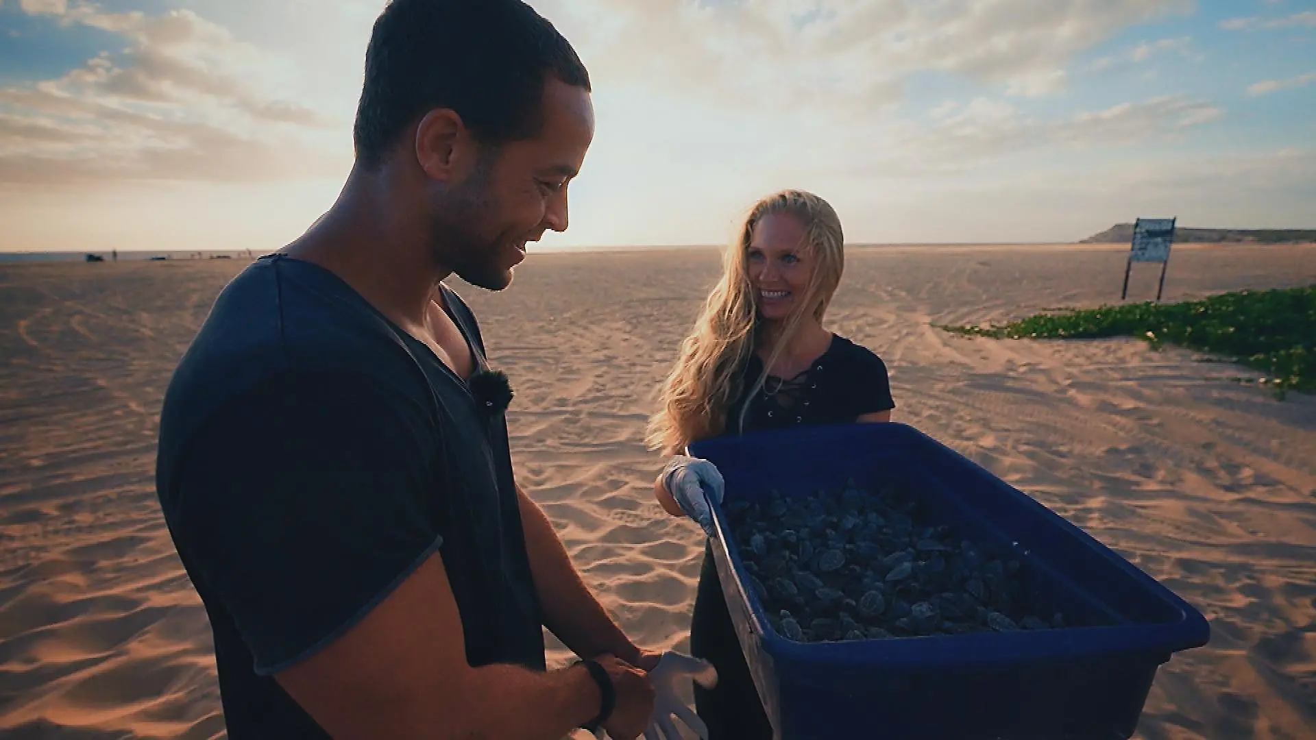 andrej und vanessa mit schildkrten