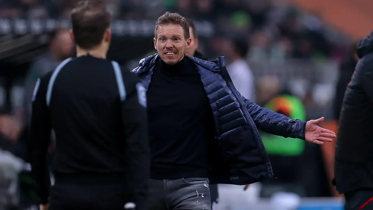 18.02.2023, Fussball, Saison 2022/2023, 1. Bundesliga, 21. Spieltag, Borussia Mönchengladbach - FC Bayern München, Cheftrainer Julian Nagelsmann FC Bayern München, xRHR-FOTO/DEx *** 18 02 2023, Football, 2022 2023 season, 1 Bundesliga, 21 matchday, Borussia Mönchengladbach FC Bayern Munich, Head coach Julian Nagelsmann FC Bayern Munich , xRHR PHOTO DEx Copyright: DennisxEwert/RHR-FOTOx RHR-FOTO/DE