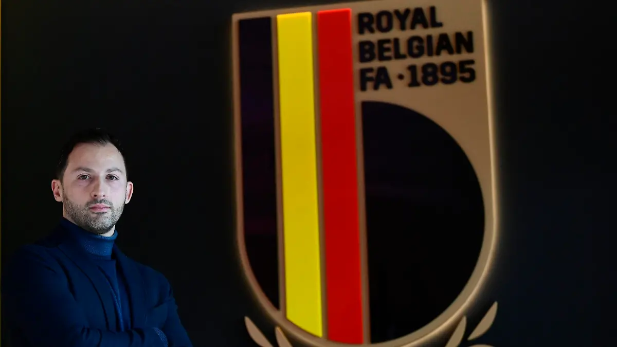Tubize, Belgium - February 17 : Tedesco Domenico head coach of the Belgian national football team pictured during a media day at the RBFA Headquarters on on February 17, 2023 in Tubize, Belgium, 17/02/2023  Tedesco Domenico, head coach of the Belgian national football team PhotoNews/Panoramic PUBLICATIONxINxGERxSUIxAUTxHUNxONLY