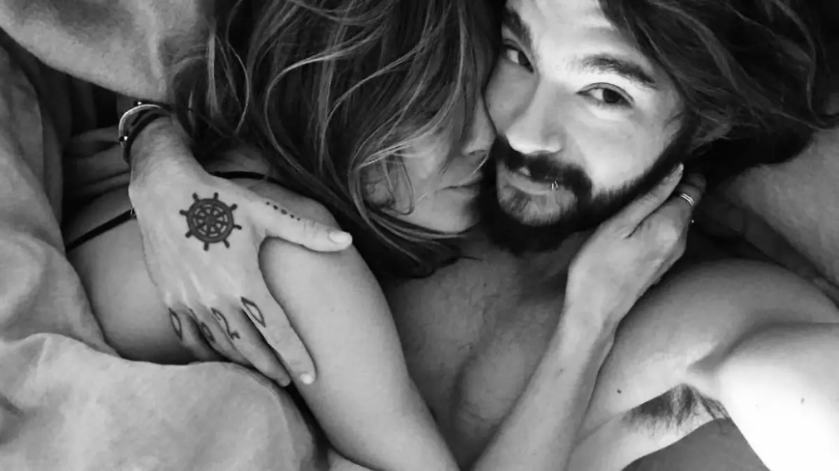 Heidi Klum und Tom Kaulitz auf einem Instagram-Selfie.