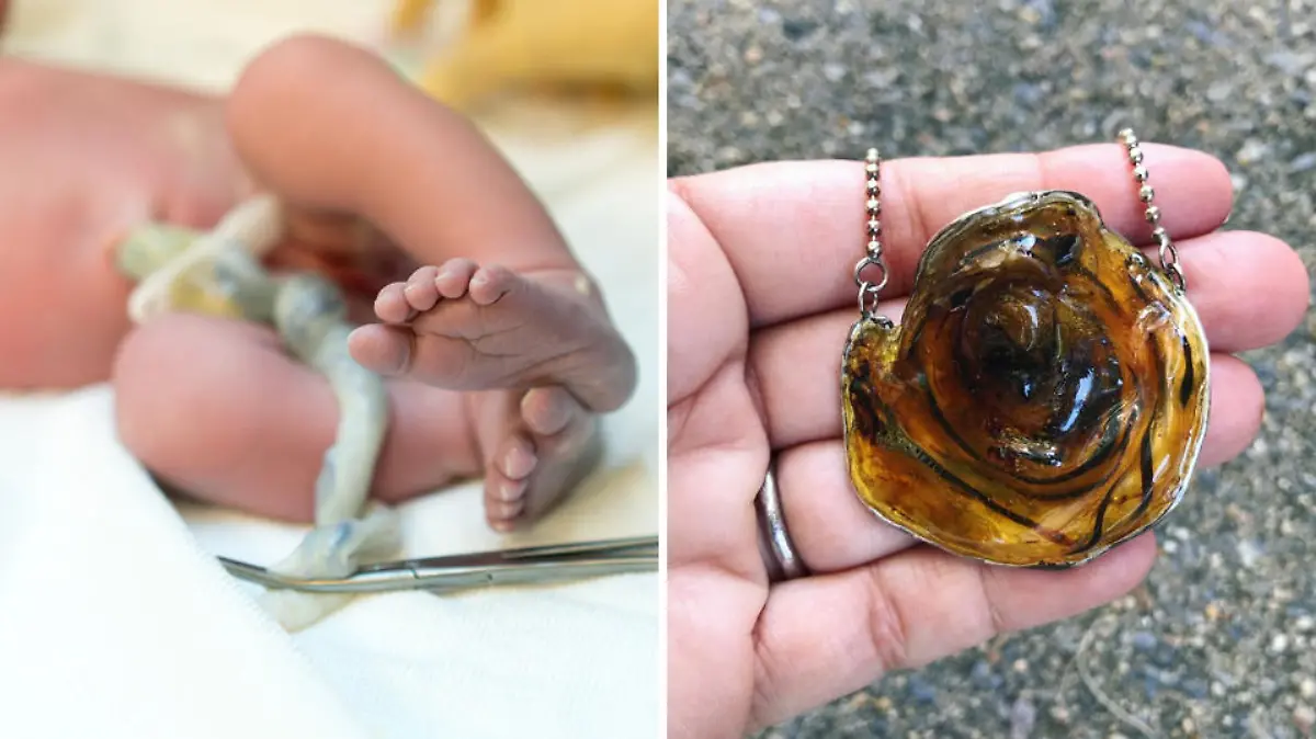 Schmuck aus Nabelschnur