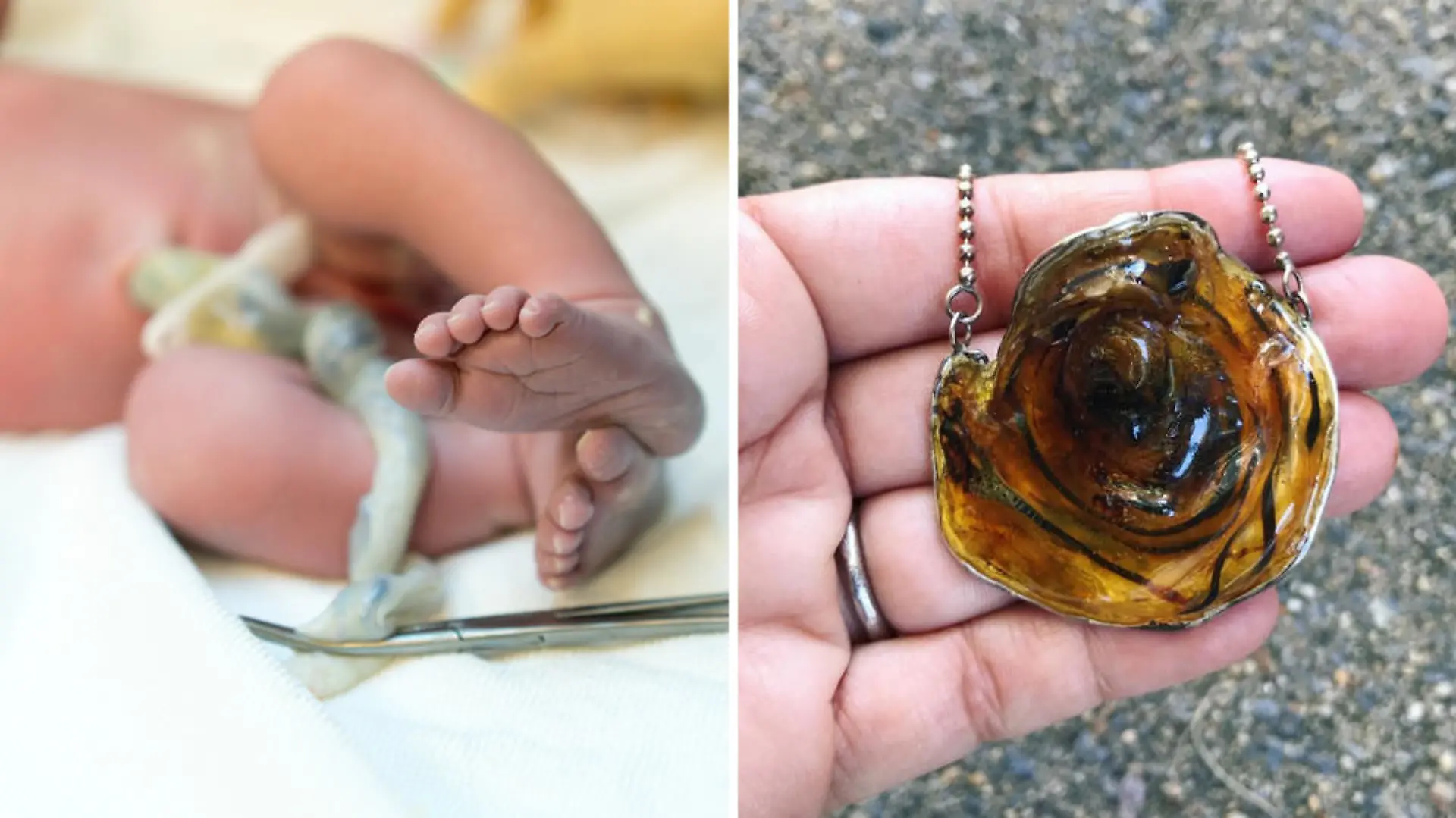 Schmuck aus Nabelschnur