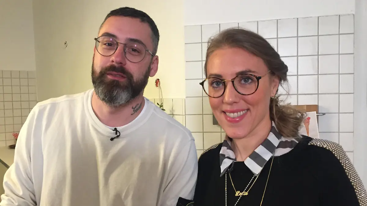Rapper Sido und Reporterin Lotte
