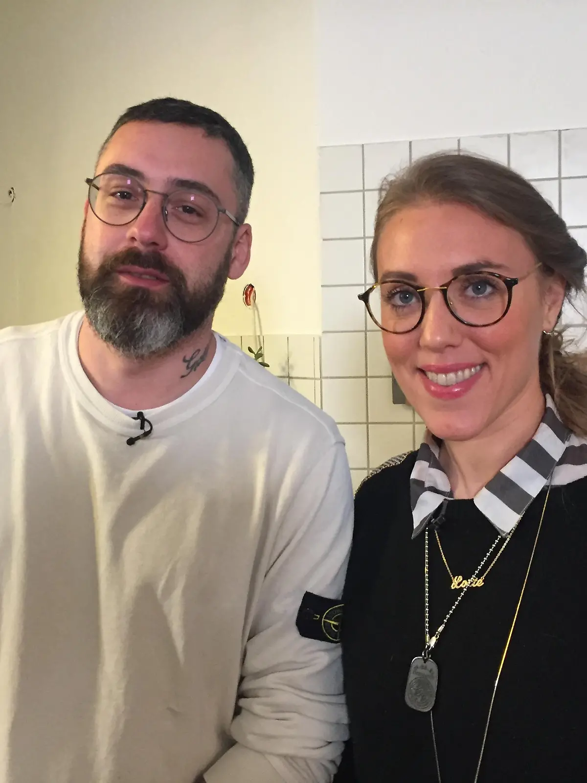 Rapper Sido und Reporterin Lotte