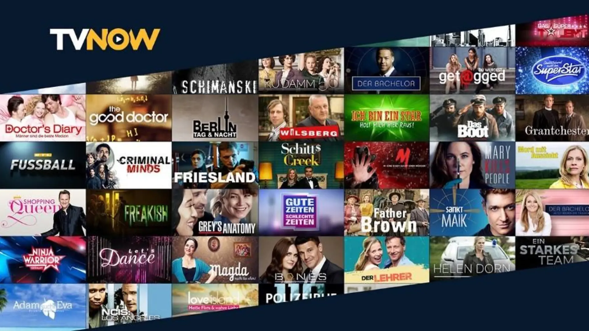 Das neue TV NOW - neues Design und exklusive Inhalte.