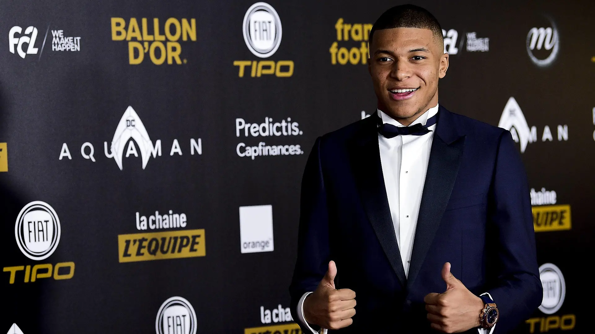Fußball, Ballon d Or - Gala in Paris Kylian Mbappe FOOTBALL : arrivees de la Ceremonie du Ballon d Or France Football 2018 - Paris - 03/12/2018 JBAutissier/Panoramic PUBLICATIONxNOTxINxFRAxITAxBEL