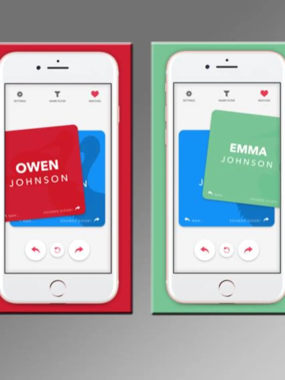 Eltern können zwischen 18.000 Namen in der App wählen.