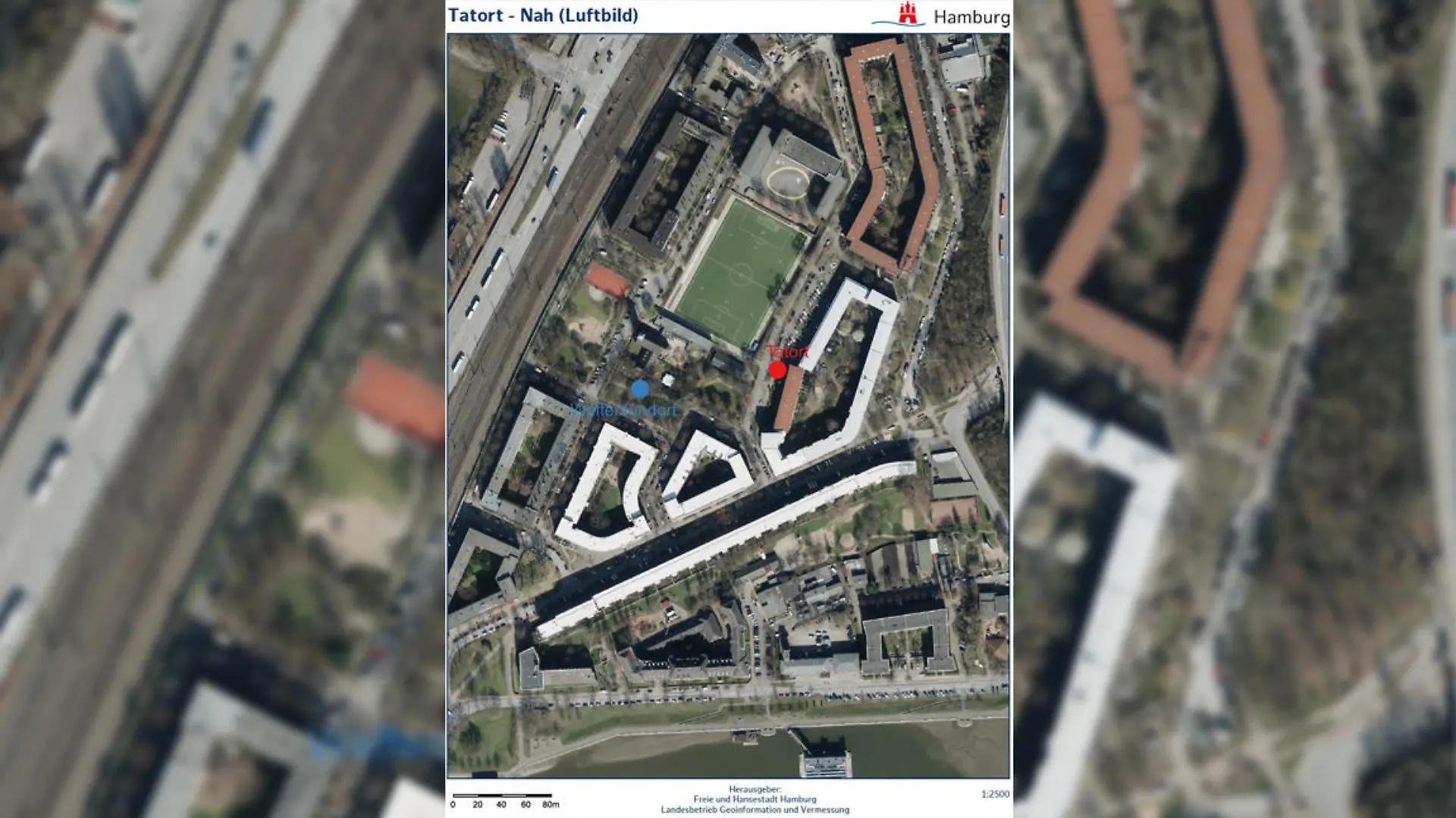 Zeugenaufruf der Polizei zum Kopfschuss-Attentat in Hamburg-Veddel im September 2022.