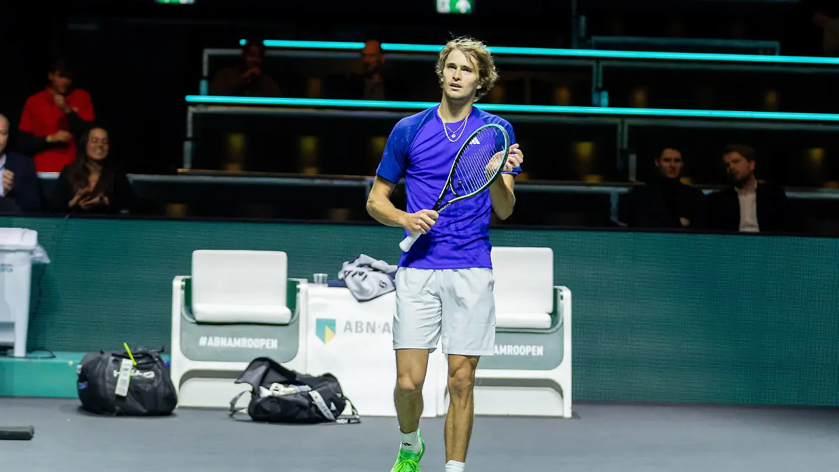 50th ABN AMRO Open 2023 - Day 2 Alexander Zverev of Germany during the second day of the 50th ABN AMRO Open 2023 at Rotterdam Ahoy on February 14, 2023 in Rotterdam, Netherlands. Rotterdam Netherlands PUBLICATIONxNOTxINxFRA Copyright: xNicolasxEconomoux originalFilename:agency-notitle230214_npacn.jpg