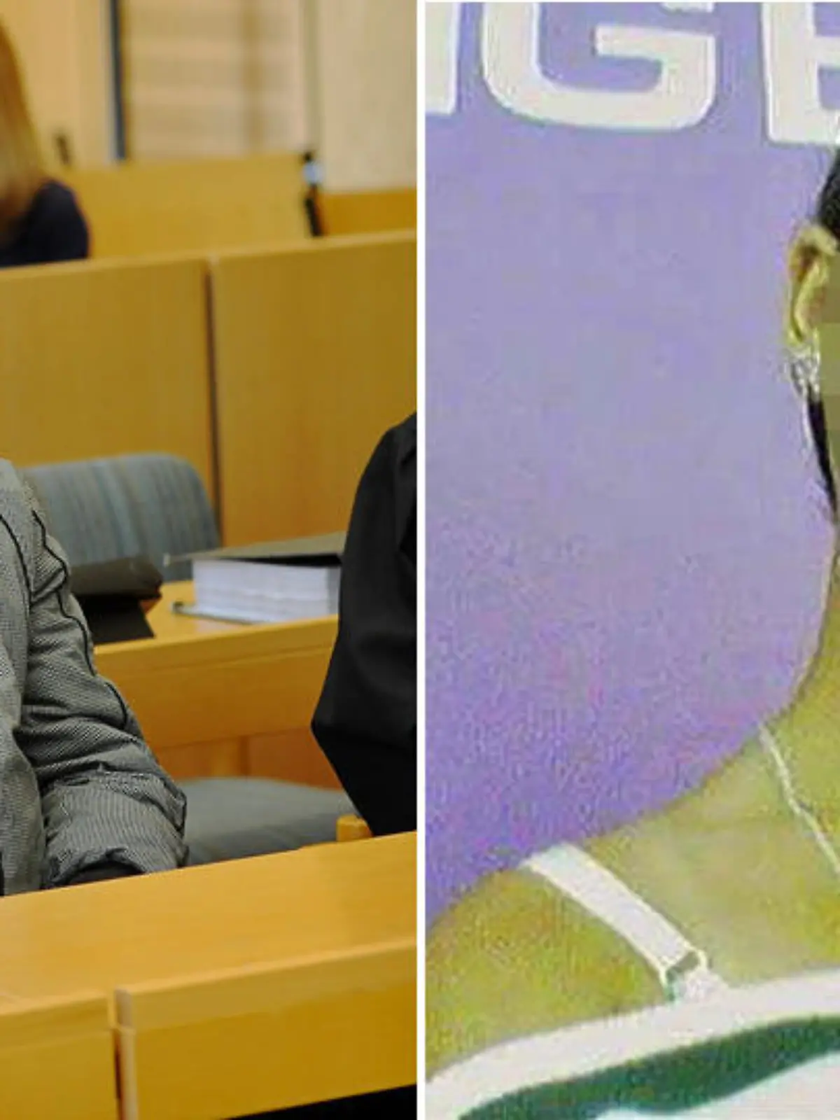 Links Ali B. 2012 bei der Gerichtsverhandlung (Foto: Bild.de), rechts Susanne K. (Name geändert, Foto: privat)