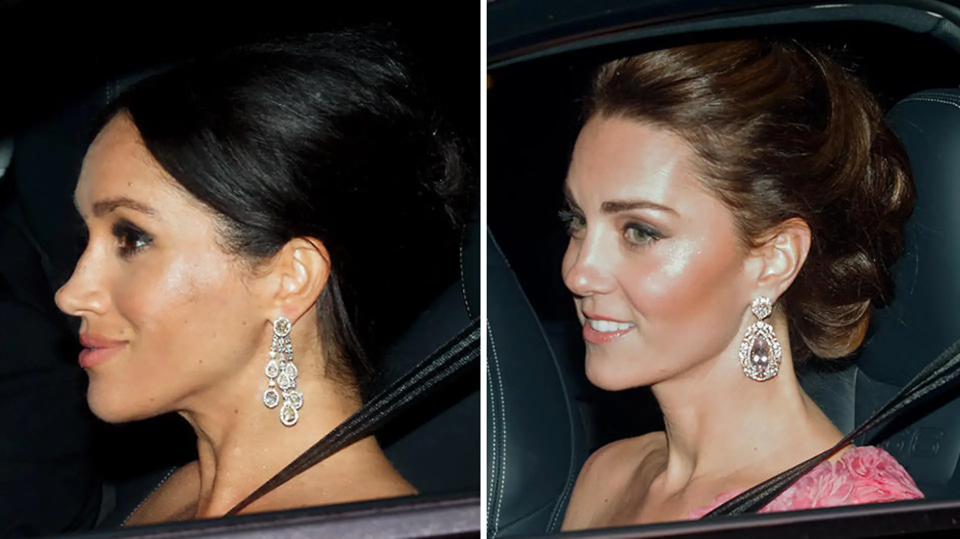 Kate und Meghan auf der Fahrt zu Charles' 70. Geburtstag