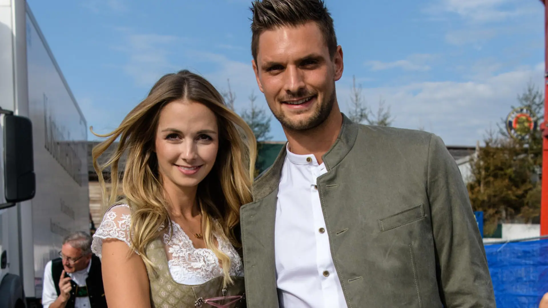 Lisa und Sven Ulreich auf dem Münchner Oktoberfest 2018.