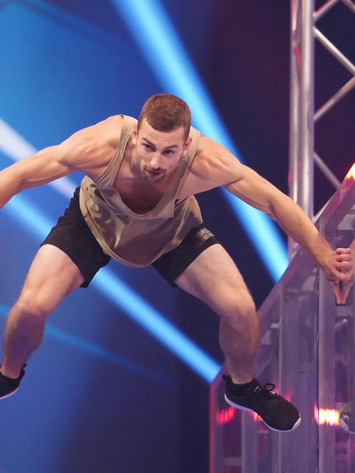 BU: Der Athlet Benjamin Grams aus Köln.
BB: Dritte Staffel, Foto: MG RTL D / Stefan Gregorowius, Semifinale, Halbfinale, AZ 27.05.2018