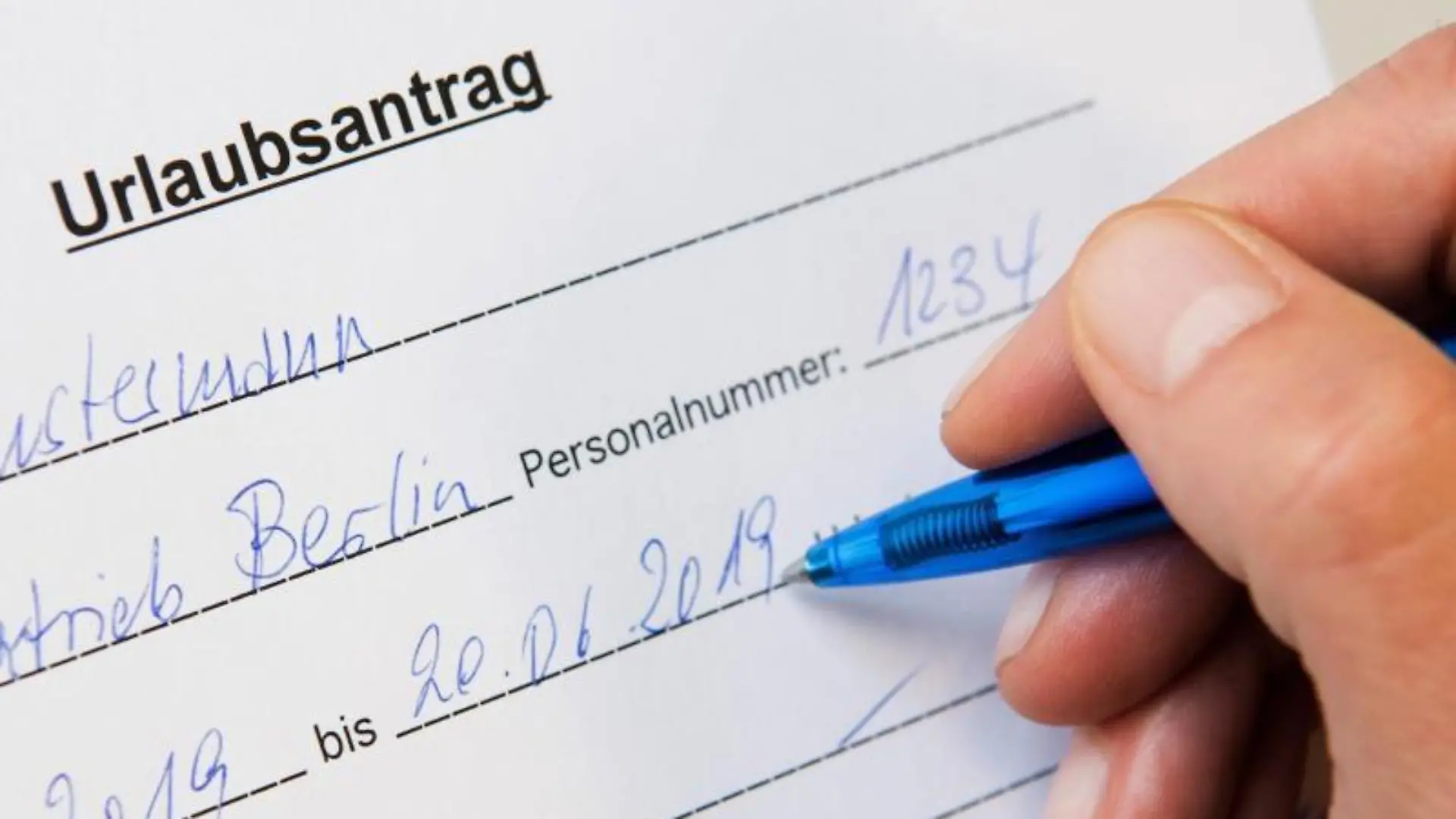 Urlaubsantrag