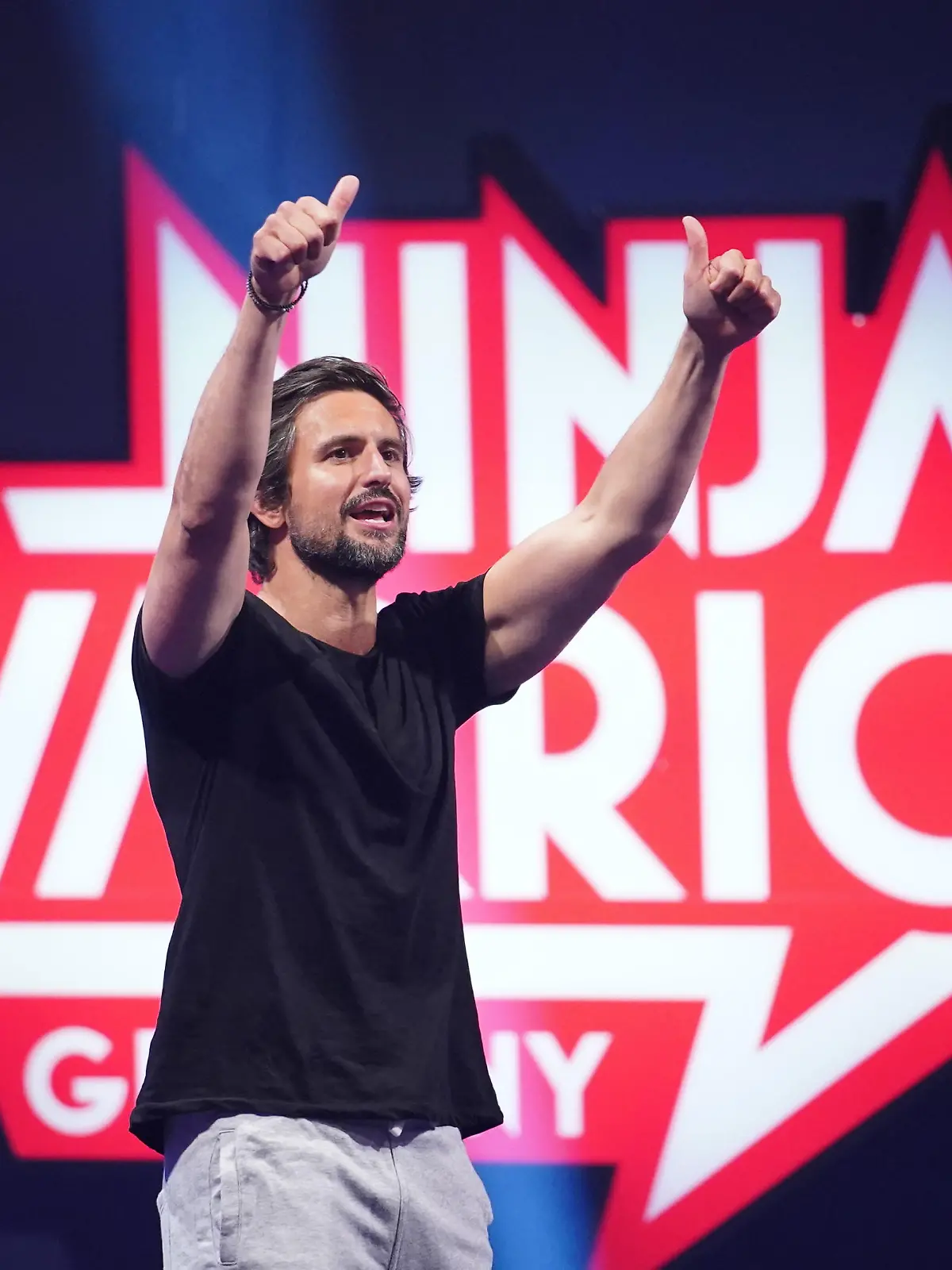 BU: Schauspieler Tom Beck wagt sich spontan auf den Parcours.
BB: Dritte Staffel, Foto: MG RTL D / Stefan Gregorowius, Vorrunde, AZ 24.05.2018, AZ 07, AZ07
