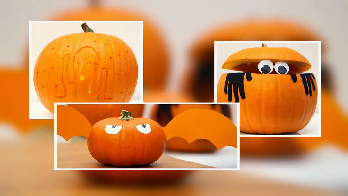 So gelingt die Halloween-Deko ohne viel Aufwand! Kürbismonster, Gespenst oder Fledermaus