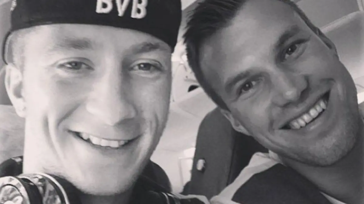 Fußballer Marco Reus und Kevin Großkreutz waren mal Teamkollegen bei Borussia Dortmund.