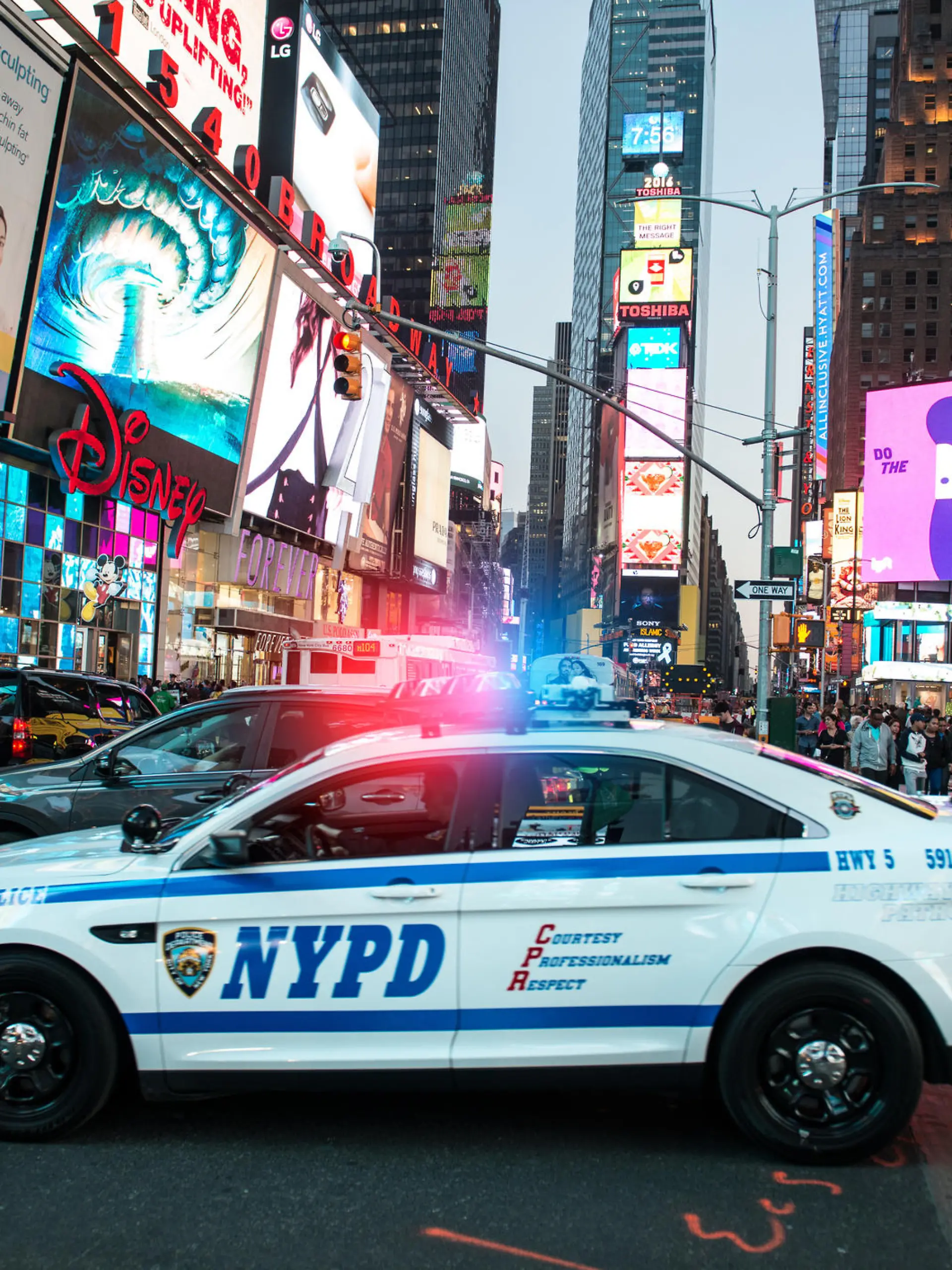 Polizeiauto in New York City