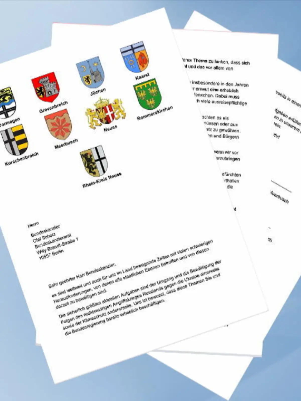 Bild zu: "Brandbrief an Bundeskanzler"