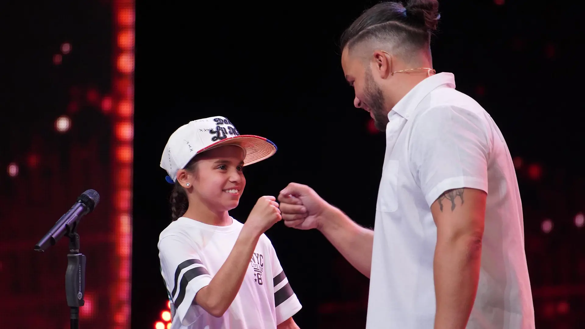 Adriana Rahel Brandt und ihr Vater Raimund aus Essen tanzen Hip-Hop.